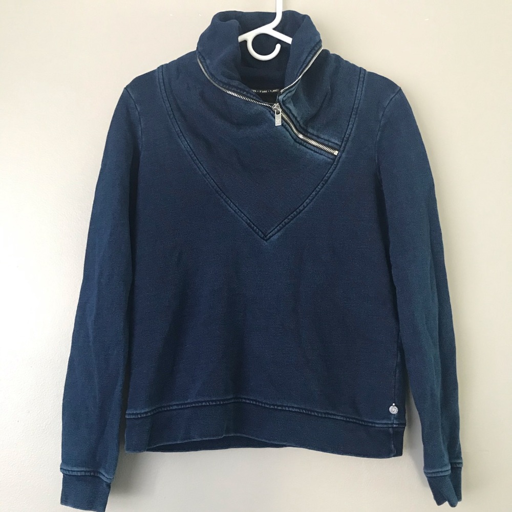 Maison Scotch Side zip High neck pullover sweater